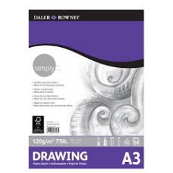 Bloc dibujo Daler & Rowney 120 gr A3