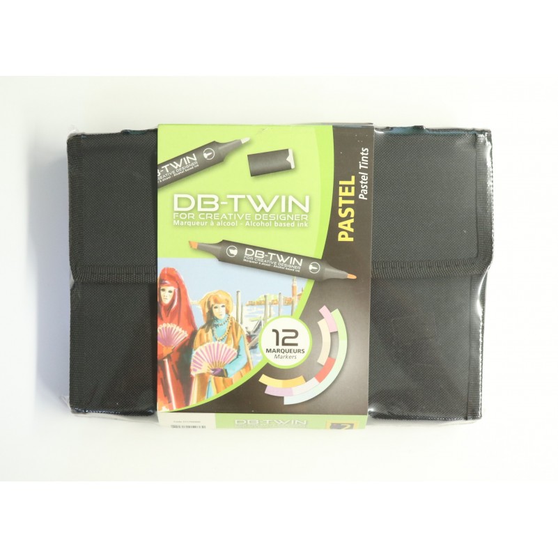 Estuche DB-Twin 12 - Pastel