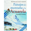 Preparado Pintar Paisajes Montaña Acuare