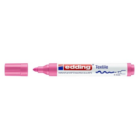  edding Rotulador permanente 3300 - rosa - 1 bolígrafo - punta  de cincel de 0.49 a 0.58 pulgadas - Marcadores permanentes de secado rápido  - impermeables, a prueba de manchas 