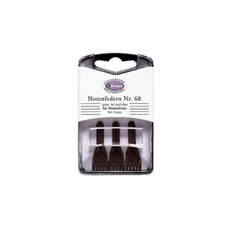 Cajita Brause 3 Plumillas Pentagrama