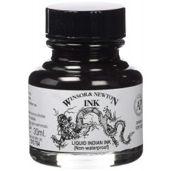 Tinta China W&N - Negro Drácula 30 mL