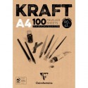 Bloc Kraft Clairefontaine 90g