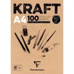 Bloc Kraft Clairefontaine 90g A4 Casa Piera Barcelona