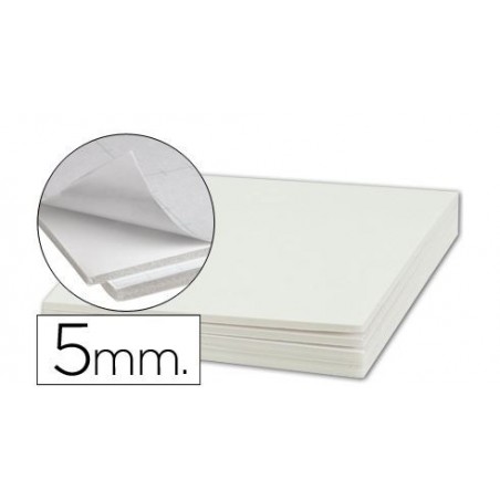 Material Bellas Artes-Encuadernacion-Carton Pluma Blanco ADHESIVO 50x70 5  mm.