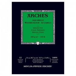 Bloc Acuarela Arches 300gr 12 hojas