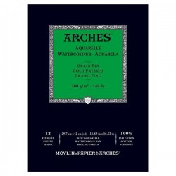 Bloc Acuarela Arches 300gr 12 hojas