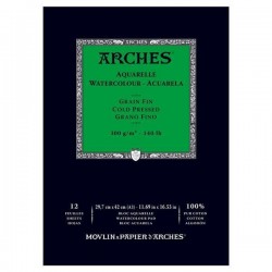 Bloc Acuarela Arches 300gr 12 hojas