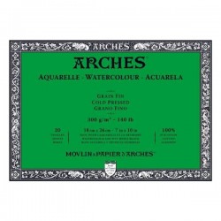 Bloc Acuarela Arches 300gr 4 Lados