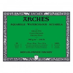 Bloc Acuarela Arches 300gr 4 Lados