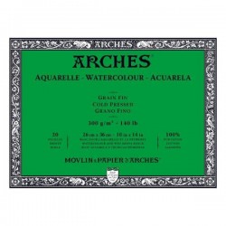 Bloc Acuarela Arches 300gr 4 Lados