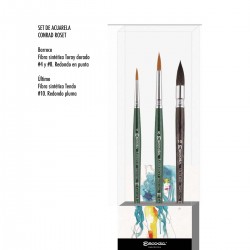 Escoda Conrad Roset Set di pennelli per acquerello Collezione Signature