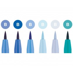 6 Pitt Artist Pen Shades of Blue B Casa Piera Barcelona
