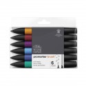 Sets Brush Promarker 6 Unidades