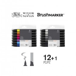 Set 12+1 Brush Promarker Winsor&Newton - Casa Piera