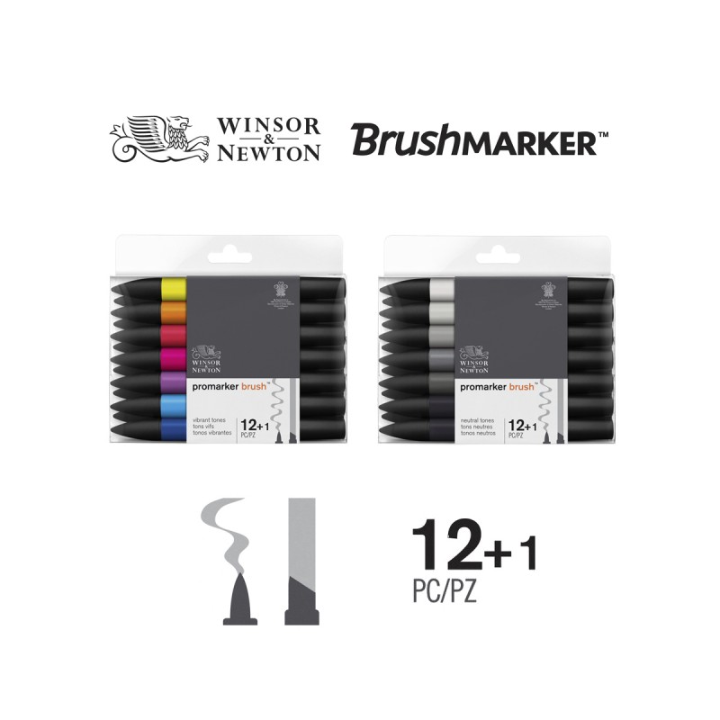 Sets Brush Promarker 12+1 Unidades