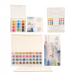 Caja Acuarela Plastico White Nights