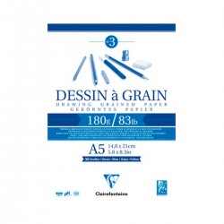 Bloc Dibujo Dessin à Grain Clairefontaine 125g y 180g Casa Piera Barcelona