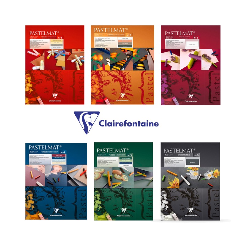 Clairefontaine : No.6 : Pastelmat Pad : 30x40cm : 12 Sheets : 360gsm