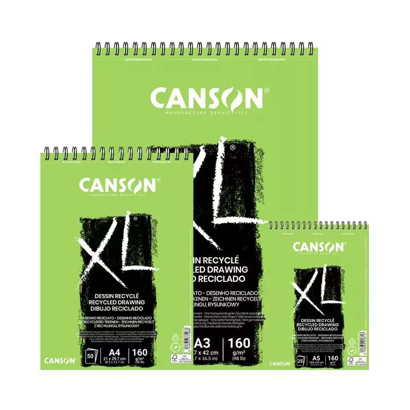 Bloc Canson pour croquis XL RECYCLED - A3 - 160g