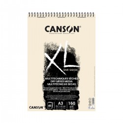 Canson XL Multi-Technique Dry Pads (colore sabbia) con spirale