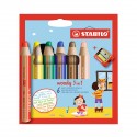 Set di matite Woody Stabilo 3 in 1