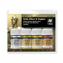 Liquid Gold Set 4 Colores Vallejo