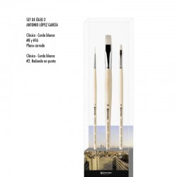 Set Pinzells Escoda Antonio López García Oli Signature Collection