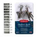 Set 12 matite grafiche Derwent in grafite