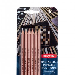 Set 6 Llapis Metallic Traditional Derwent