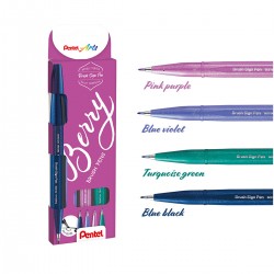 Set 4 Rotuladores Pentel Brush Pen SES15