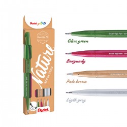 Set 4 Rotuladores Pentel Brush Pen SES15