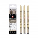 Set 3 Rotuladores Pigma Micron Sakura