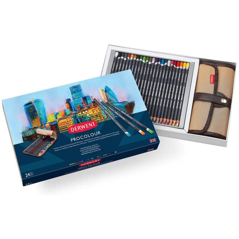 Set Derwent 24 Lápices Procolour + Estuche Casa Piera Barcelona