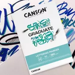 Bloc Graduate Canson Lettering Marker 180G 20H Casa Piera Barcelona