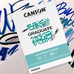 Bloc Graduate Canson Lettering Marker 180G 20H Casa Piera Barcelona