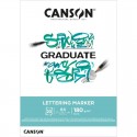 Graduate Canson Lettering Marker Pad 180G 20H