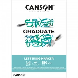 Bloc Graduate Canson Lettering Marker 180G 20F Casa Piera Barcelona