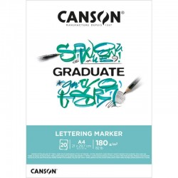 Bloc Graduate Canson Lettering Marker 180G 20H Casa Piera Barcelona