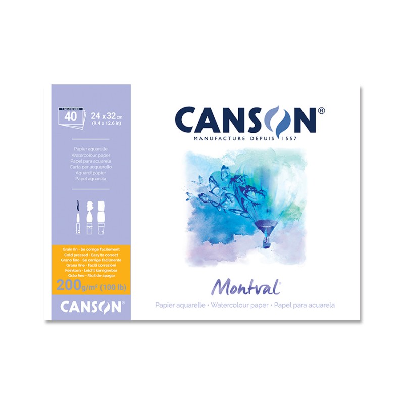 Bloc Canson Montval 200g 40 Hojas