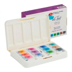 Caja Plasti Acuarelas White Night Pastel