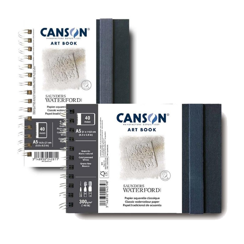 Canson Waterford A5 300G Libro d'arte Pads