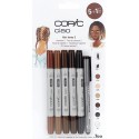 Set di matite Copic 5+1 sfumature di capelli