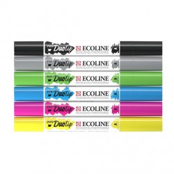 Set di 6 penne Ecoline Duo Tip