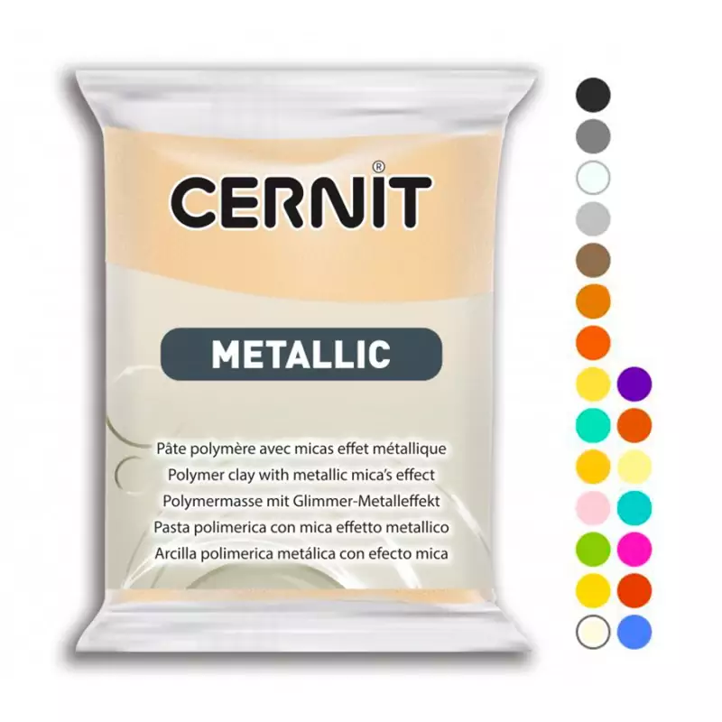 Arcilla polimérica cernit metallic 56gr blanco perlado