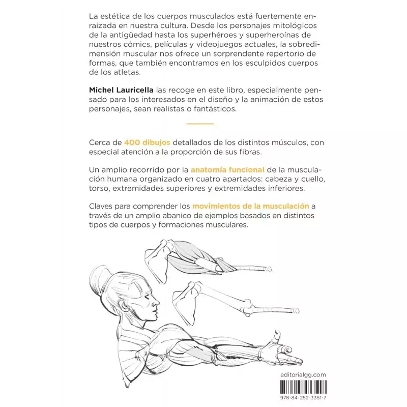 Anatomía artística, de Michel Lauricella - Editorial GG