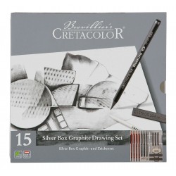 Art Set Classic Silver Box Cretacolor 15 Casa Piera Barcelona