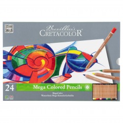 Scatola di matite colorate Mega Extra Thick Cretacolour 12/24/36