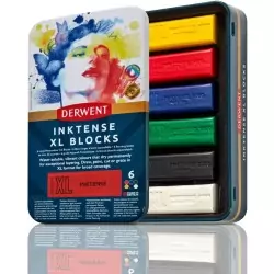 Caja Metálica 6 XL Blocks Inktense Derwent Casa Piera Barcelona