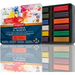 Capsa Metàl·lica XL Blocks Inktense Derwent